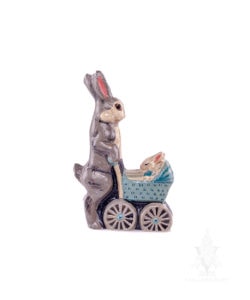 Blue Baby Carriage and Bunny