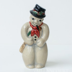 Snowman with Scarf, Pipe, and Broom; VFA Nr. 9834