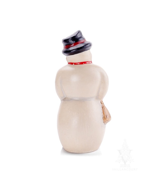 Snowman with Scarf, Pipe, and Broom