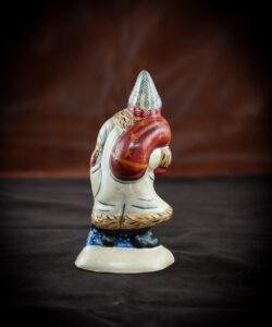 White Father Christmas with Sack and Walking Stick