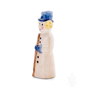 Snow Man with Blue Hat