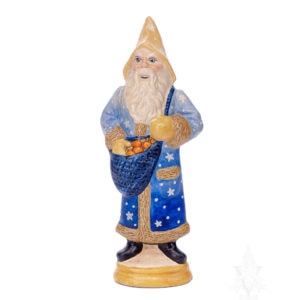 Blue Father Christmas with Stars