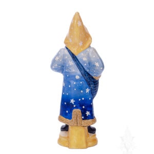 Blue Father Christmas with Stars