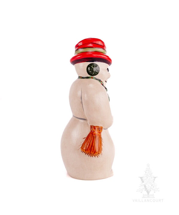 Snowman with Coal in Red Hat