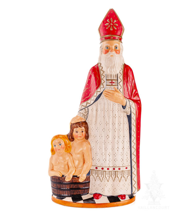 Saint Nick with Two Children in a Tub