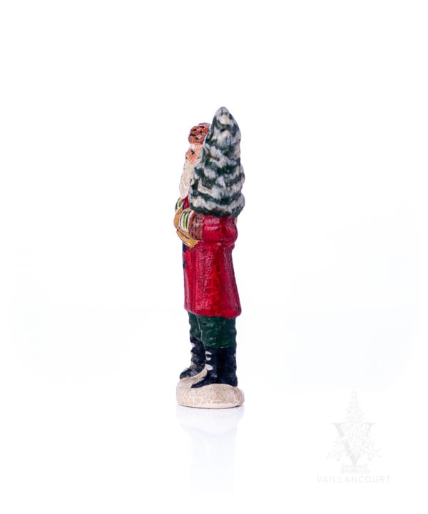 Mini Red Father Christmas with Tree