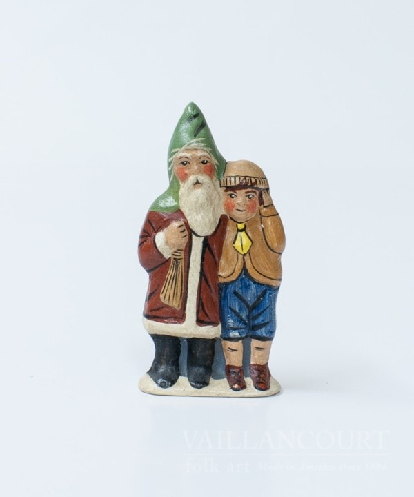 Miniature Father Christmas with Arm Around Boy, VFA Nr. 2002MS25