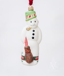 Snowman with Red Band and Pipe