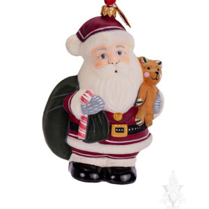 Round Santa with Teddy