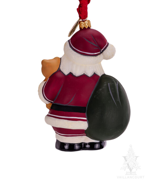 Round Santa with Teddy