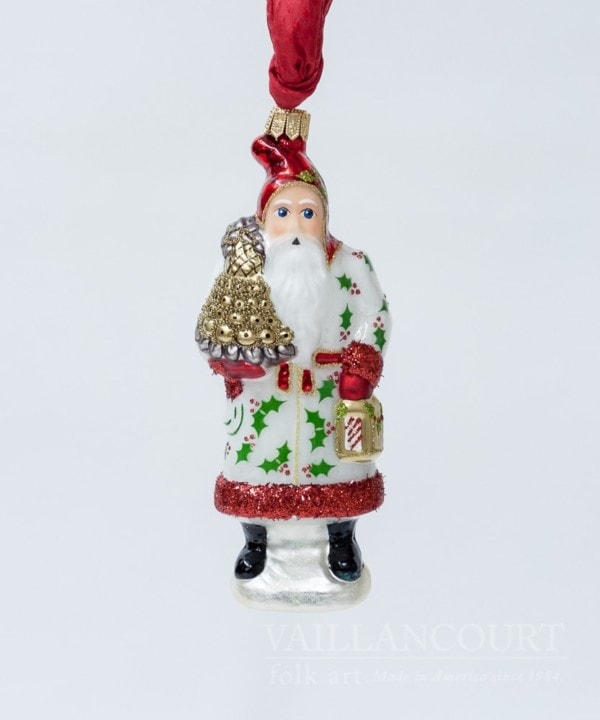 Pearlized Santa with Gold Apple Cone, VFA Nr. OR12305
