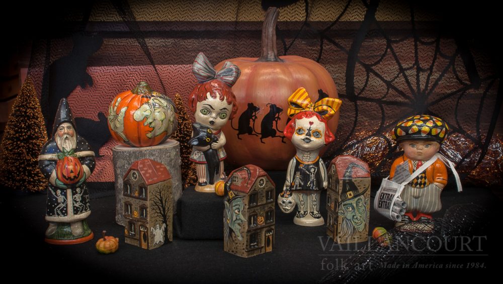 Vaillancourt Folk Art's Chalkware for Halloween and Fall