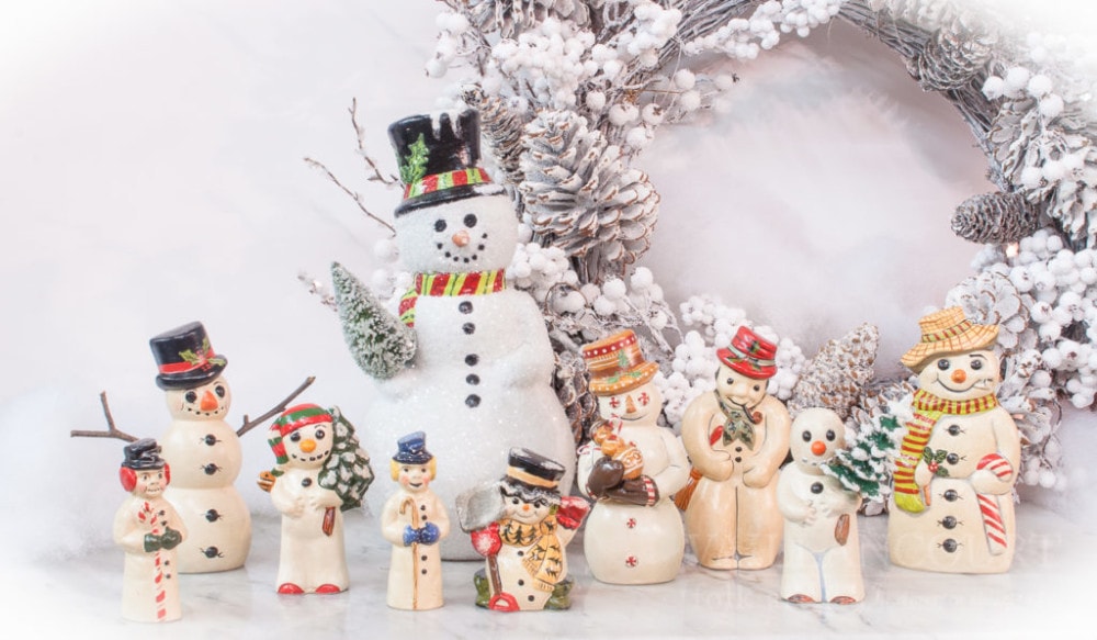 Vaillancourt Folk Art is expanding its Chalkware Snowman Collection this Holiday Season.