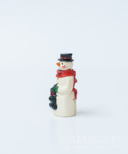 Snowman with Scarf and Stocking