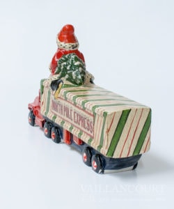 Santa Riding North Pole Express
