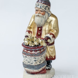 "When A Bell Rings" Gold Coated Father Christmas with Sack of Bells, VFA Nr. 17037