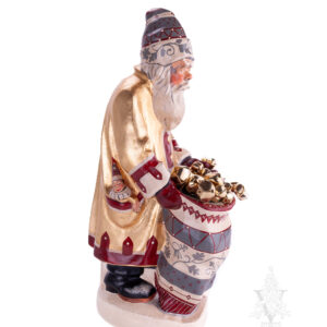 "When A Bell Rings" Gold Coated Father Christmas with Sack of Bells