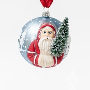 Jingle Balls™ Village Father Christmas with Tree