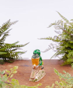 Irish Santa Gnome Riding Rabbit