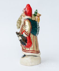 Gold Father Christmas With Bag O' Deer