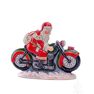 Collector's Design Series Santa on Motorcycle