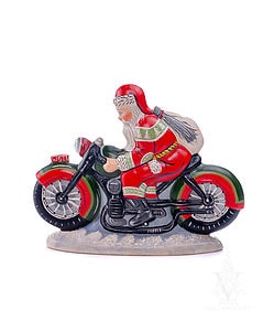Collector's Design Series Santa on Motorcycle