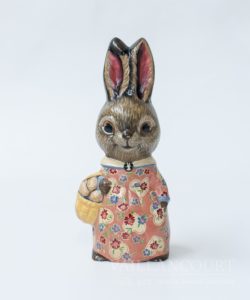 Bunny in Dress with Basket