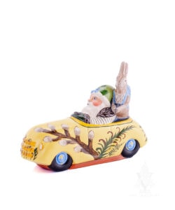 Spring Santa: In Car With Rabbit Passenger