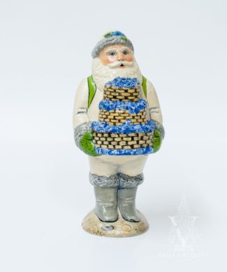 Nantucket Santa with Stacked Baskets of Nantucket Santa With Stacked Baskets of Hydrangeas, VFA Nr. 18019