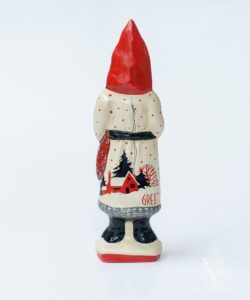 Art Deco Greetings Santa