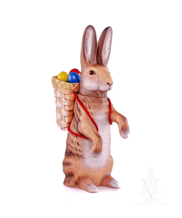 MAROLIN Rabbit Candy Box Sitting Upright with Egg Basket