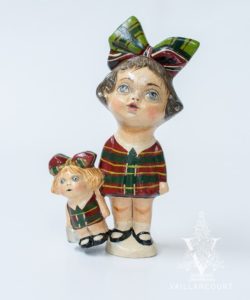 Christmas Girl with Doll