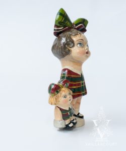 Christmas Girl with Doll