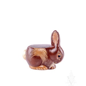 Small Brown Bunny with Flat Back