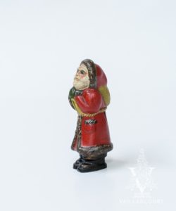 Original Father Christmas with Sack and Crackle Finish One of a Kind