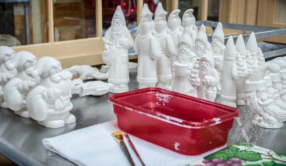 Chalkware blanks being produced within the pouring room at the Vaillancourt Folk Art studios in Sutton, MA.