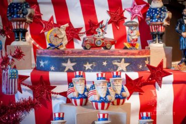 New Patriotic Santa – In Time For Memorial & Independence Day Celebrate Memorial and Independence Day with Vaillancourt Patriotic Chalkware
