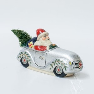 Bloomingdales' Santa in Silver Taxi