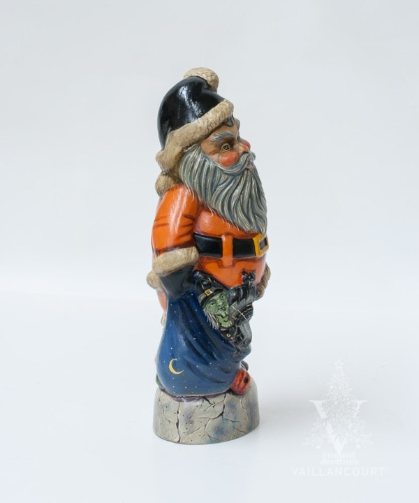Halloween Santa On Ghost and Snake With Witch In Bag, VFA Nr. 18100