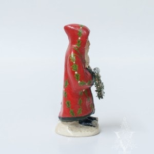 Short Red Santa with Ivy Pattern and Wreath, VFA Nr. 19033