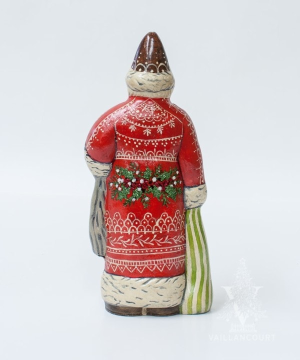 Santa in Red With White Embroidery, VFA Nr. 19041