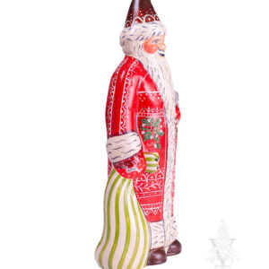 Santa in Red With White Embroidery