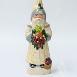Colonial Santa with Pineapple in White (No Beading), VFA Nr. 19052