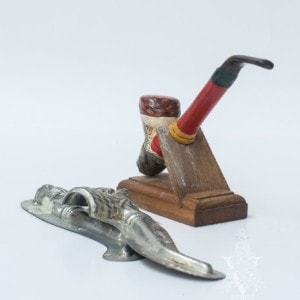Santa Face Pipe with Stand (One-of-a-Kind with Mould), VFA Nr. 19072