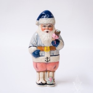 The Nautical Nantucket Santa in Seersucker and Ice Cream, VFA Nr. 19019