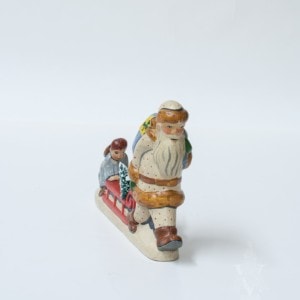 White Father Christmas and Angel Pushing Sled, VFA Nr. 2001-30