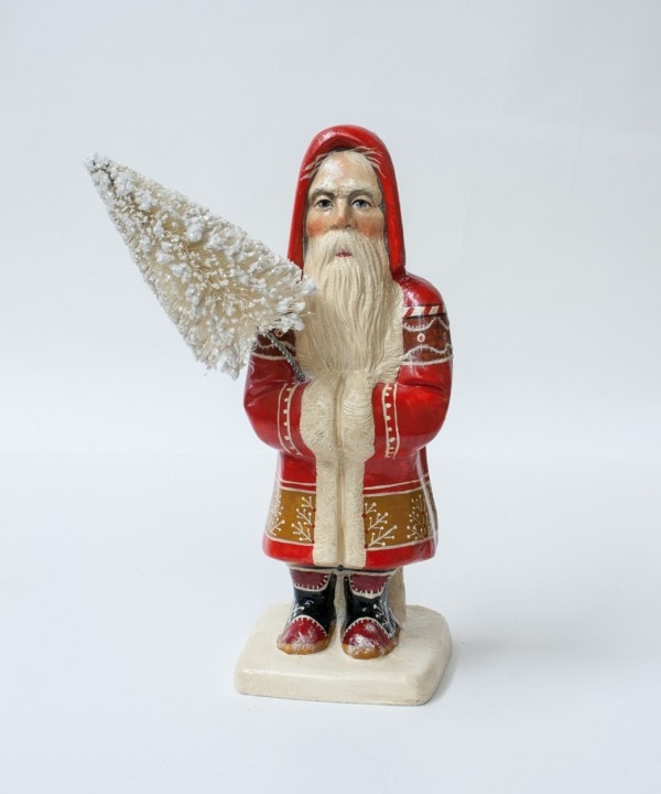 Red Father Christmas with White Lace Pattern, VFA Nr. 19079