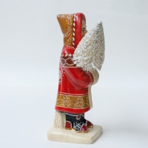 Red Father Christmas with White Lace Pattern, VFA Nr. 19079