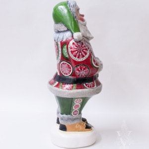 One of a Kind Statement Santa in Zentangle Patterned Coat, VFA Nr. 19100