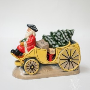 Santa Driving Colonial Williamsburg Carriage